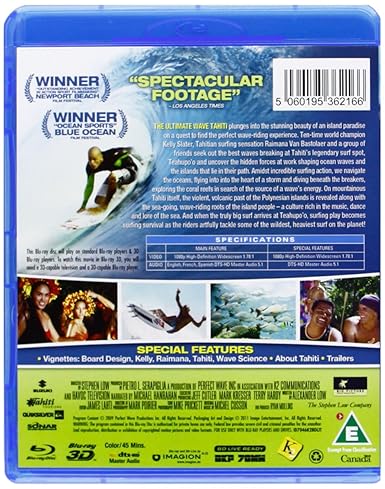 IMAX-Ultimate Wave Tahiti 3D (Blu-ray + Blu-ray 3D) [Reino Unido] [Blu-ray]