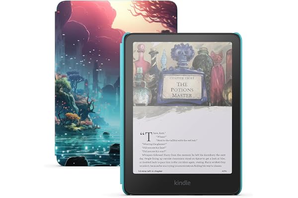 Amazon Kindle Colorsoft Kids 16GB (newest model) â€“ First Kindle for kids in color, with cover - Fantasy River