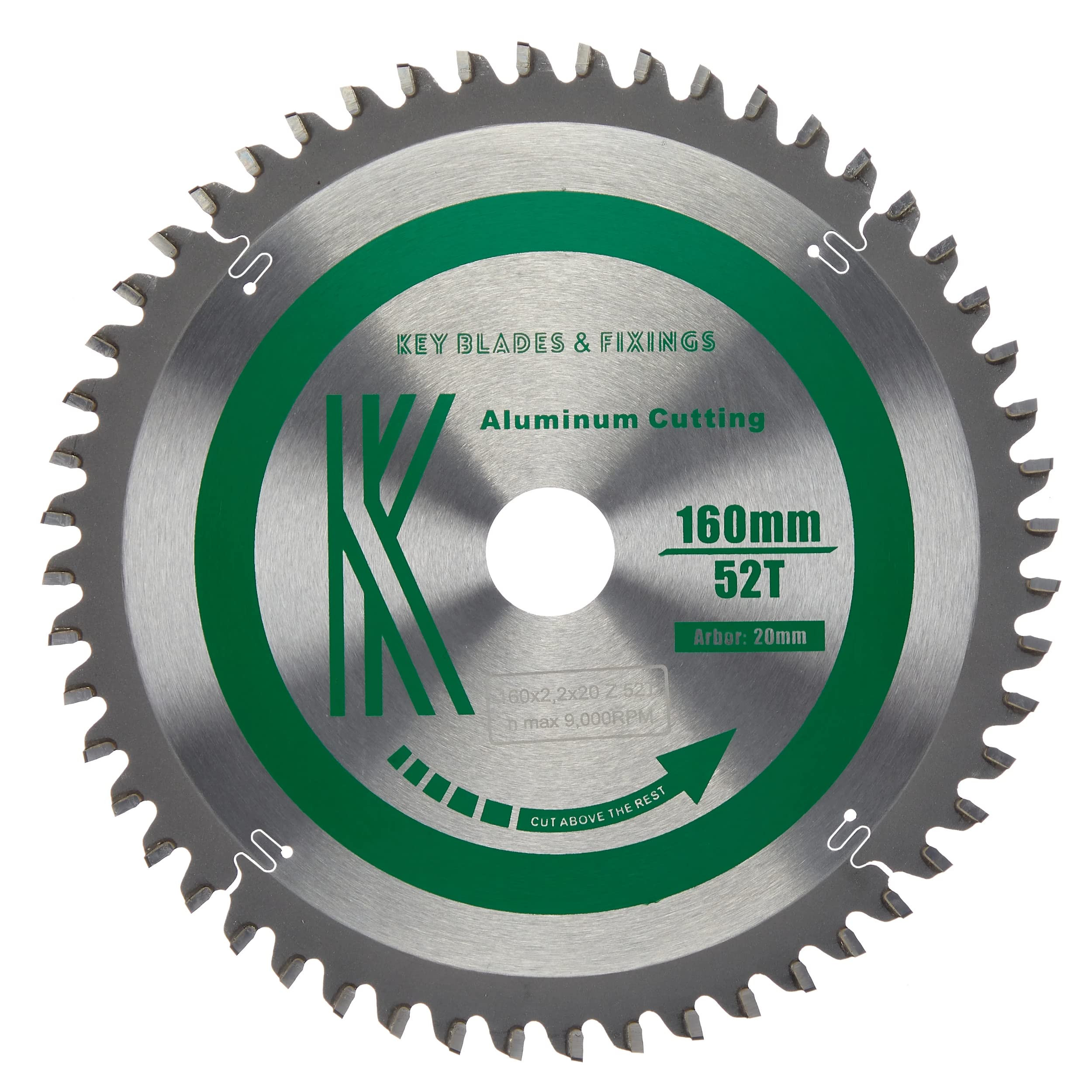 2205-160MM X 20MM X 2.2MM (Aluminium) 52 Tooth Triple CHIP Negative RAKE TS55 TSC55 Track Saw Blade