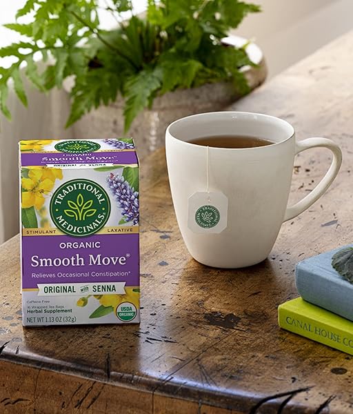 TRADITIONAL MEDICINALS ORGANIC SMOOTH MOVE LAXATIVE TEA, 16 TEA BAGS (PACK OF 1)