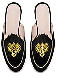 Journey West Women's Mules Flats with Embroidery