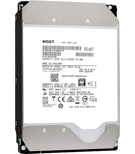 Amazon.com: HGST 12TB HDD 7.2K RPM 3.5