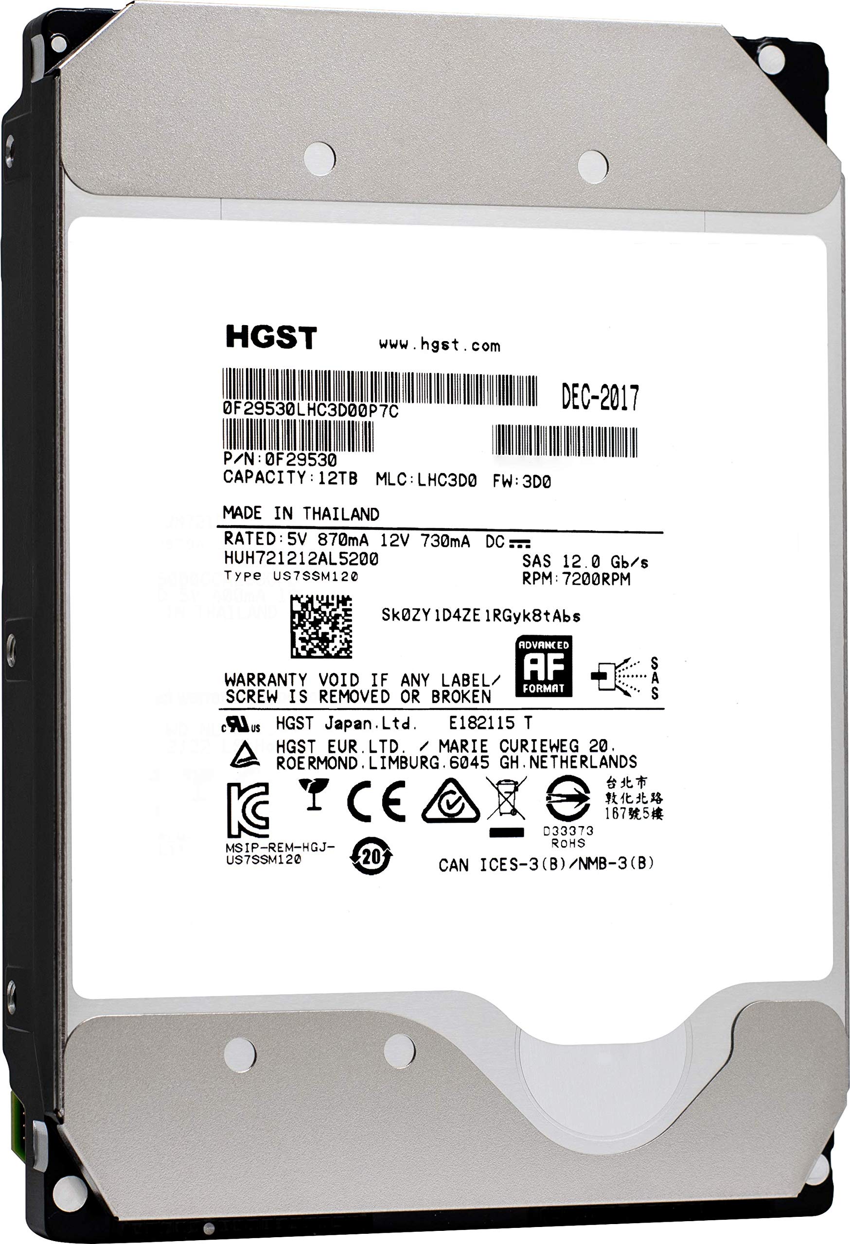 HGST WD-40 ULTRASTAR HE12 12TB SAS 512E