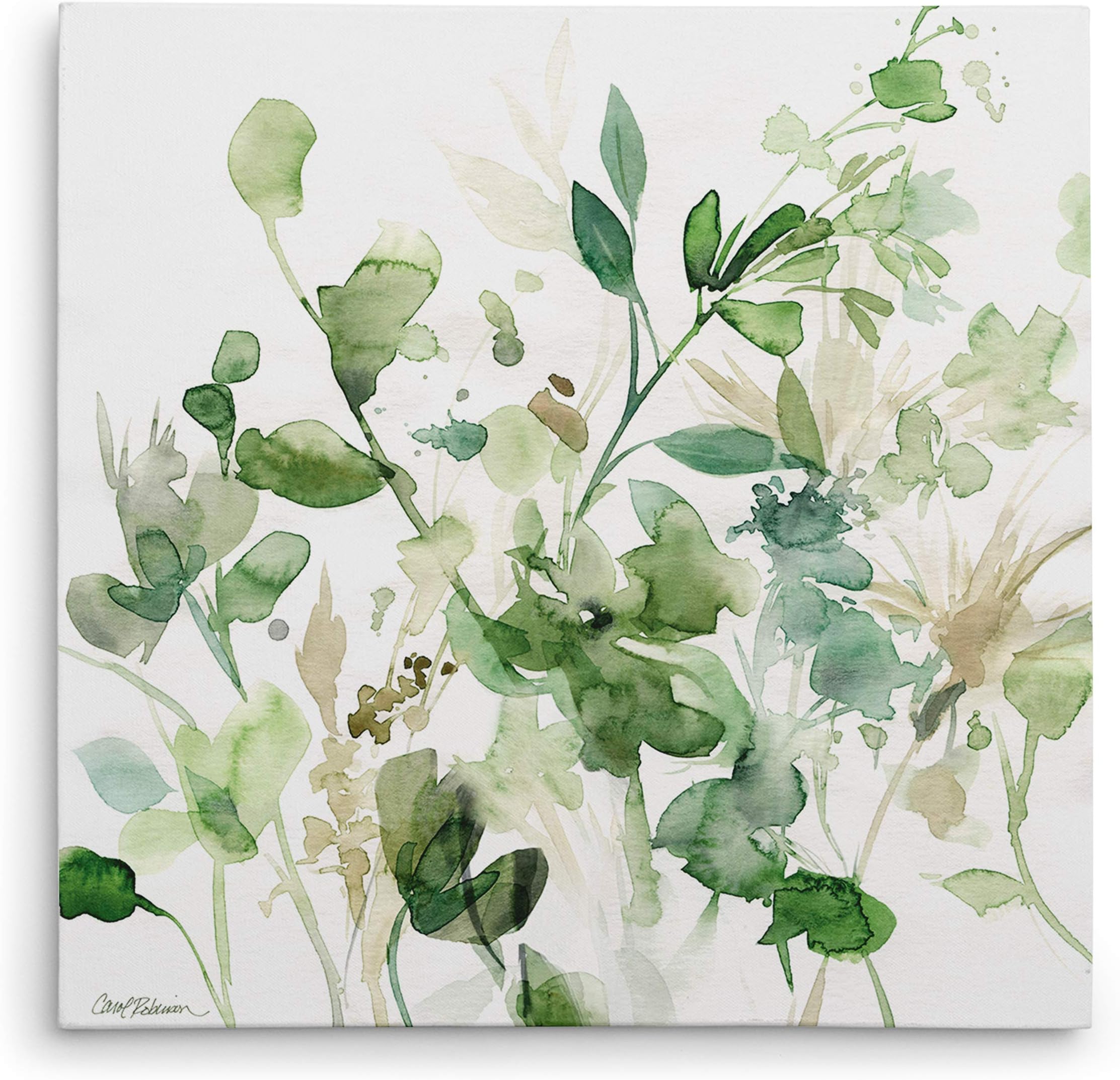 WEXFORD HOME Sage Garden I Gallery Wrapped Canvas Wall Art, 32x32,