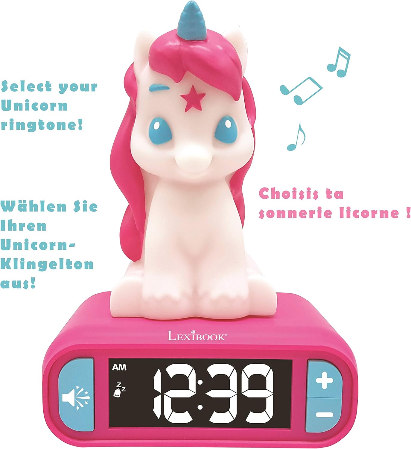 Amazon.es: LEXIBOOK Reloj Despertador del Unicornio, Pantalla LCD ...