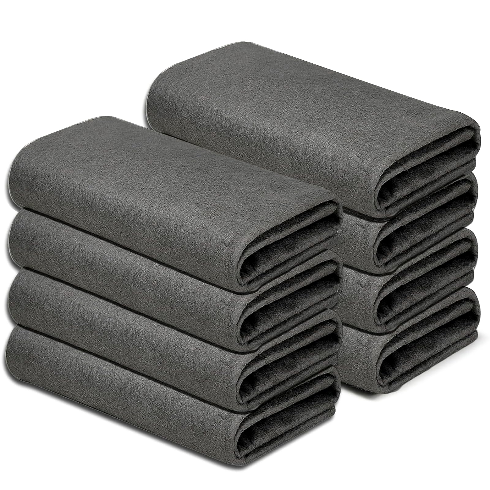 Zhtulck Thickened Magic Cleaning Cloth, 8 Pcs Reusable Window Cleaning Cloths, No Trace Absorben Microfiber Cleaning Rags for Dust Cloths, Cars, Windows, Glass, Bathroom 30 x 30 cm