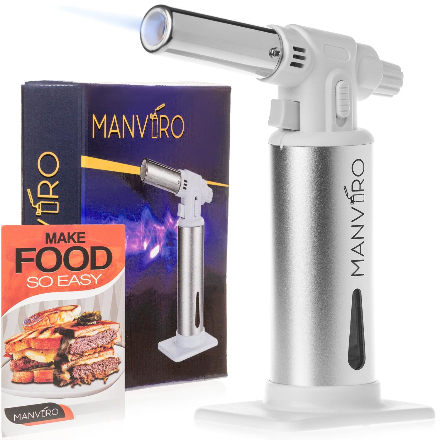 Buy Premium Design Culinary Butane Chef Torch Lighter by MANVIRO 220