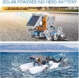 OMWay 12-in-1 Solar Robot Toys STEM Kit for Kids 8-14 Grey view 4