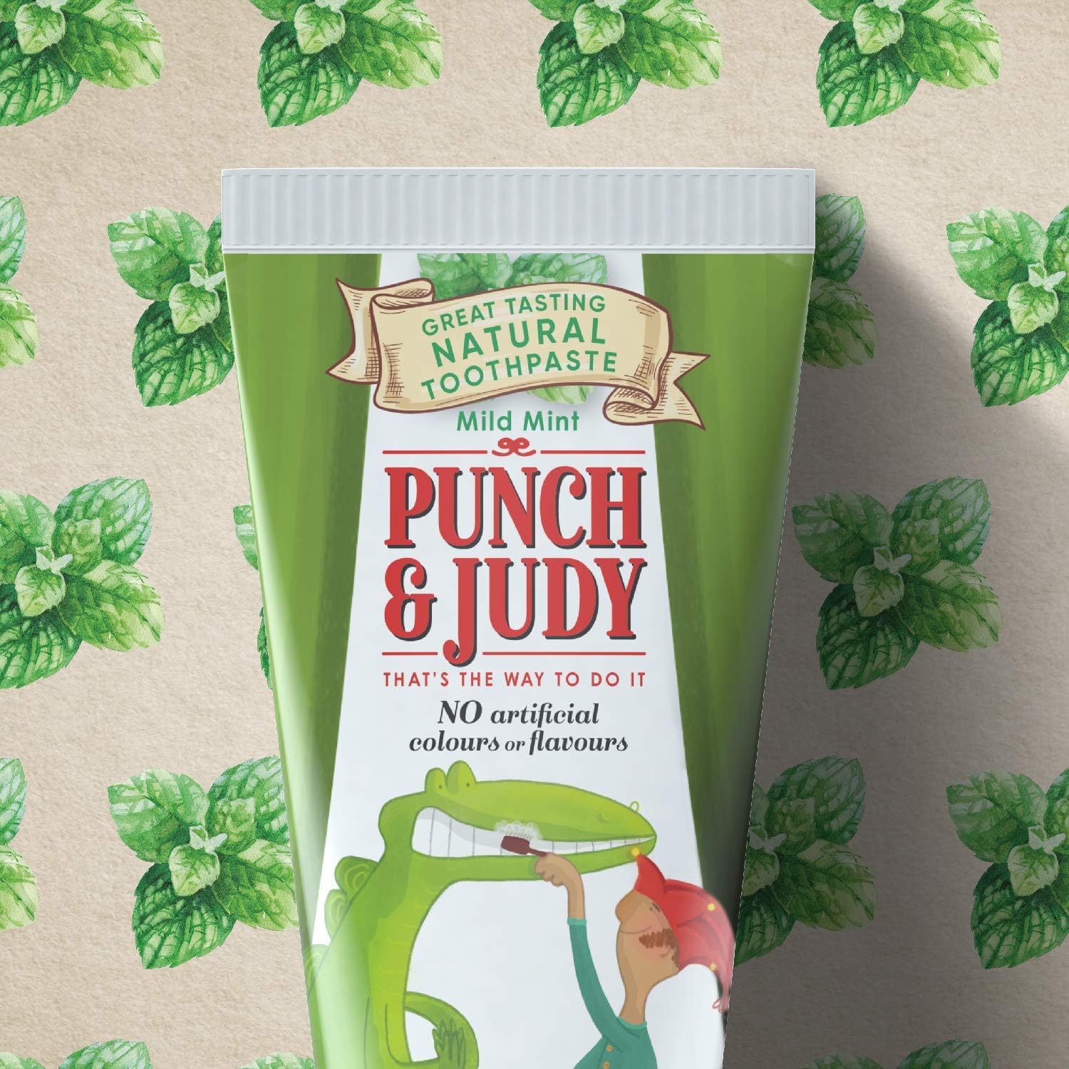 Punch & Judy Natural Toothpaste for Kids, Mild Mint Flavour