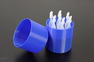 Znet3D Eye Drops Holder & Storage w/lid, Holds 7 Single use Disposable vials (Blue)
