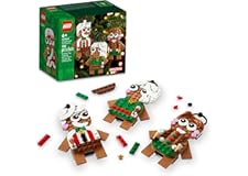 LEGO Gingerbread Ornaments Building Toy, Festive Gingerbread Décor, Great Family Activity or Holiday Decoration, Gift for 6 Y