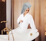 Utopia Towels 8-Piece Luxury Towel Set 500 GSM Viscose Stripe Cool Grey view 6