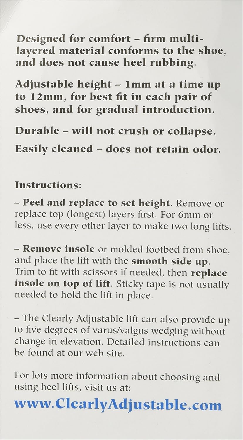 clearly adjustable heel lifts australia