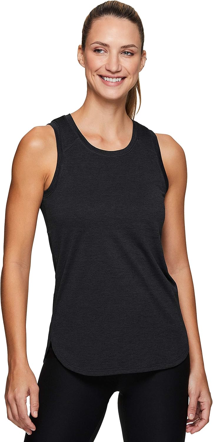 RBX Active Women's Sleeveless Athletic Performance Running Workout Yoga Tank Top with Mesh Ventilation: Clothing