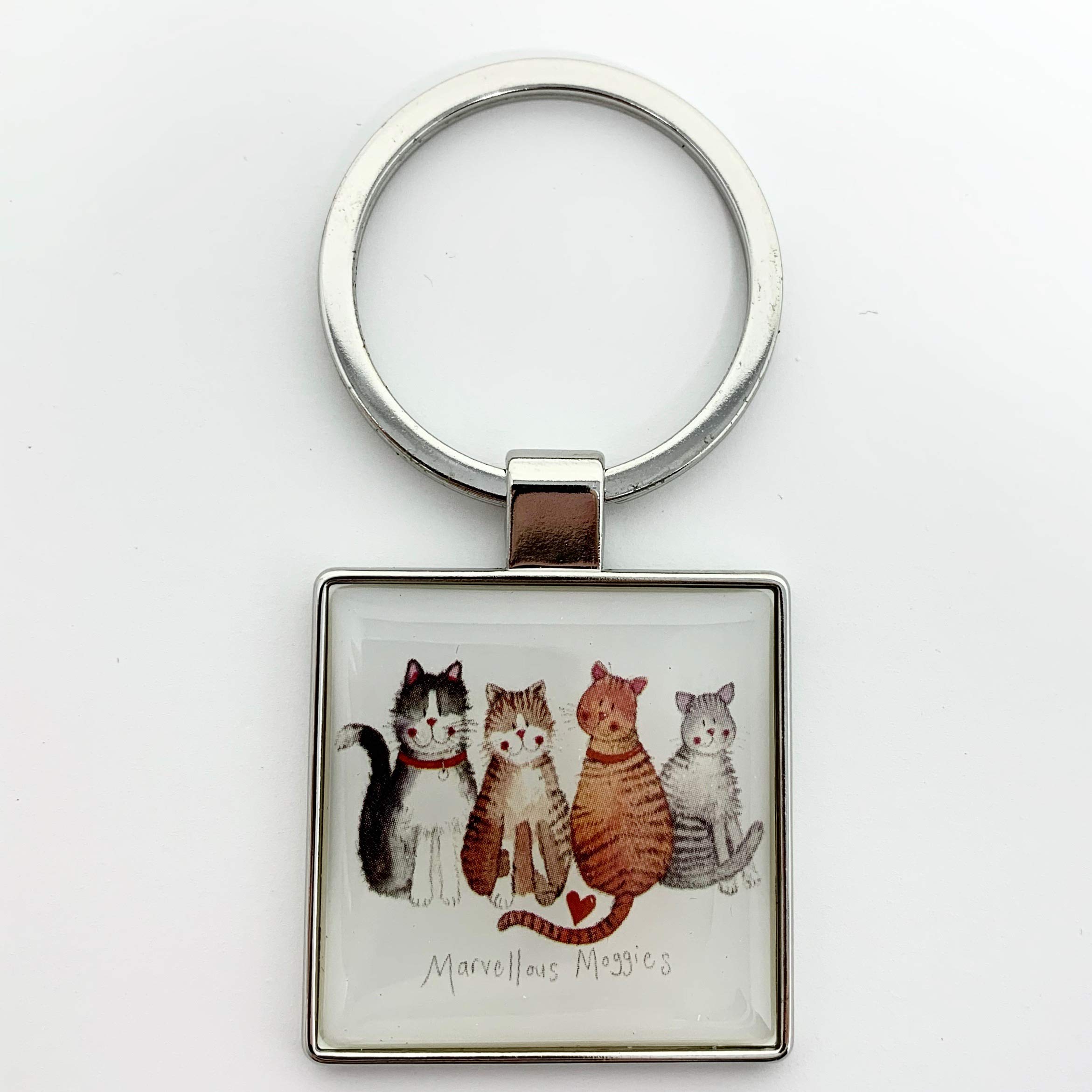 Alex Clark Marvellous Moggies Cat Keyring