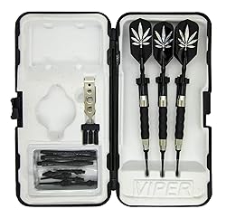 Sure Grip Viper Black Soft Tip Darts with Dart Case