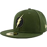 New Era The Flash Salute to Service 59Fifty Fitted Hat (US, Numeric, 7, Green)