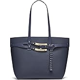 H HALSTON womens Tasha Magnetic-snap Tote Bag