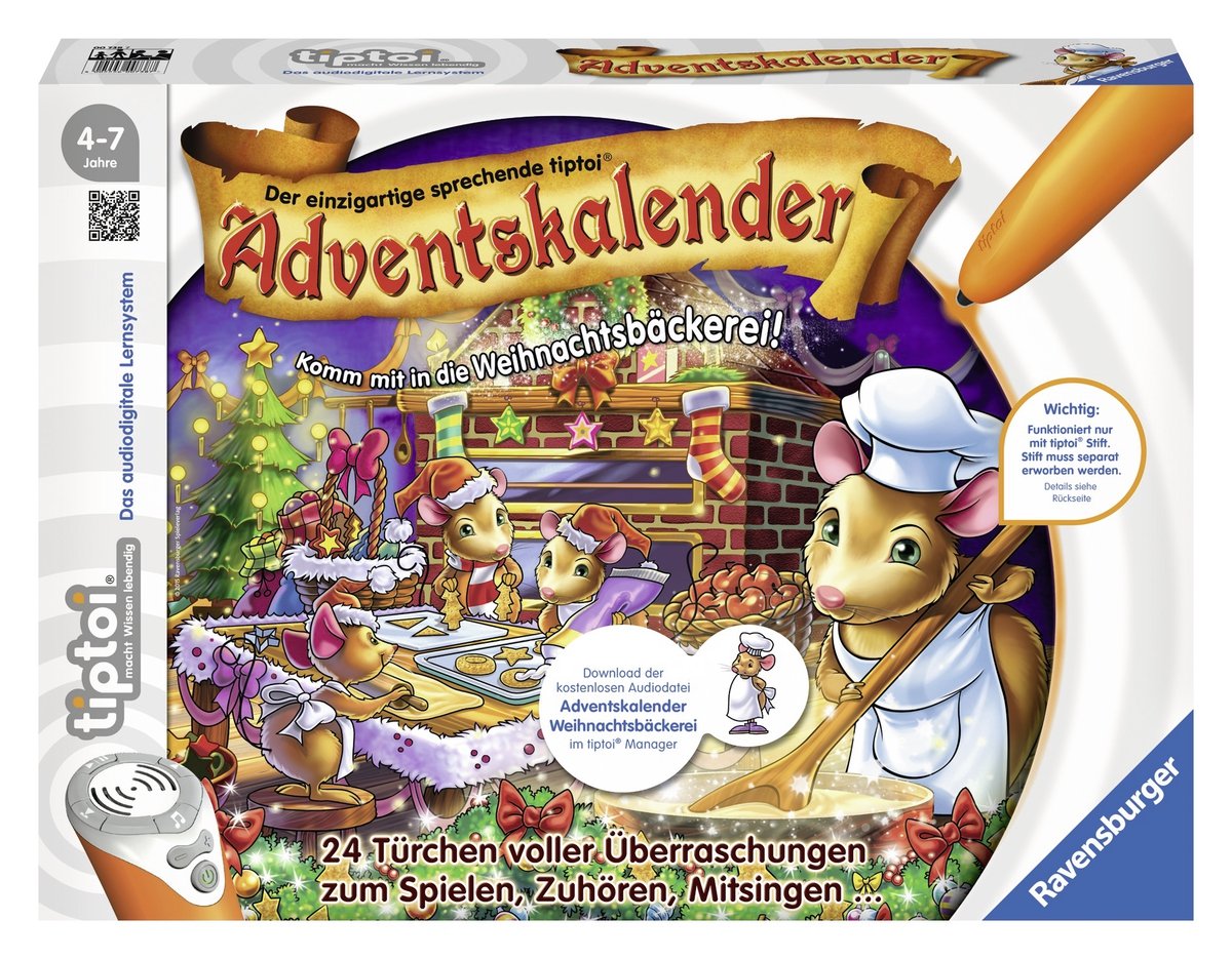 Ravensburger Tiptoi 00738 Advent Calendar in the Christmas Bakery