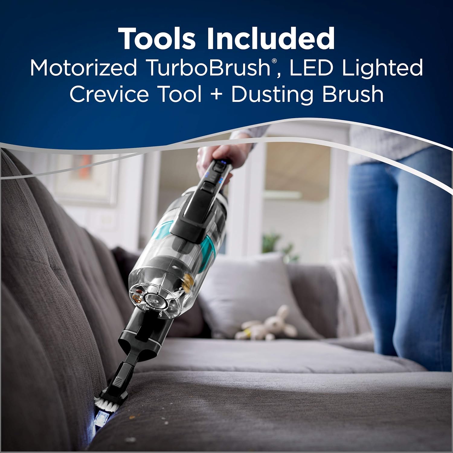 BISSELL ICONpet Cordless with Tangle Free Brushroll, SmartSeal Filtration, Lightweight Stick Hand Vacuum Cleaner -