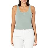Calvin Klein Womens Ribbed Scoop Neck Tank Top