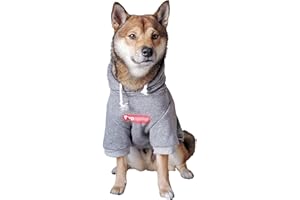 ChoChoCho Pup Dog Hoodie, Dog Sweater, Fashion Dog Clothes, Pet Clothing Cotton Cat Hoodies Stylish Streetwear Sweatshirt Gray Tracksuits Outfit for Dog Cat Puppy Small Medium Large (XL)