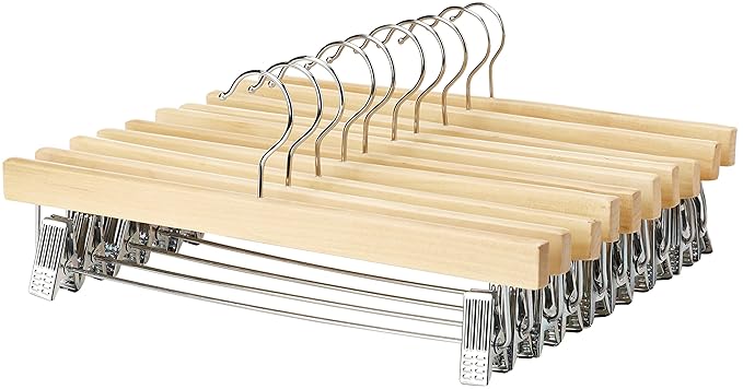 AmazonBasics - Kleiderbügel aus Holz, 10er-Pack