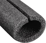 sourcing map Foam Pipe Insulation 4 Pack 1.64 Ft L 1.37in ID 2.15in OD Black view 4