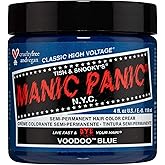 MANIC PANIC Classic Voodoo Blue Semi Permanent Hair Color - Dark Greenish Blue Hair Dye for Women & Men That Lasts 4-6 Weeks - Vegan, Ammonia & Cruelty-Free - Create & Mix Custom Shades (4oz)