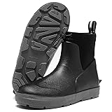 CKWLXQY Men's Deck Boots,Ankle Rubber Rain boots