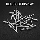LJHOME 120pc Pop Rivets Assortment Aluminium Blind Rivets 3.2mm 4mm 5mm w/ Box view 6