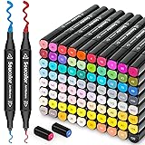Soucolor Alcohol Markers 80 Colors, Professional