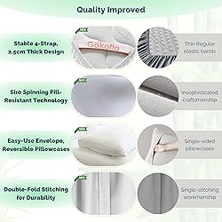 GOKOTTA Full Size Bed Sheets 4 Piece Set, Ultra