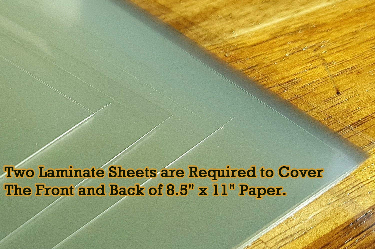 Huntz Self-Adhesive Laminating Sheets 9x12 – Pack of 24, Letter Size, 4 mil Thickness, Self-Sealing, No Machine Needed