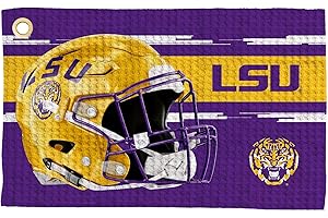 Northwest NCAA Golf Towel – Official Licensed Microfiber Waffle Fabric, Absorbent 16x25 in Club Cleaning Accessory