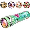 Classic Tin Kaleidoscope, Kaleidoscope for Kids, Kaleidoscope Toy with Metal Body, Retro Toys Educational Toys Green Kaleidoscope with 3D Pattern, Birthday Party Gift for Boys and Girls (Sky+ Plane)