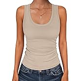 ANRABESS Womens Sleeveless Scoop Neck Tank Tops 2026 Summer Casual Basic Slim Fit Ribbed Knit Racerback Workout Cami Shirts
