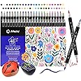Artecho Acrylic Paint Pens 48 Colors, Acrylic Paint Markers Dual Tip with Brush Tip and Fine Tip for Rock Painting, Glass, Paper, Wood, Egg, Canvas, Ceramic, Fabric, leather, DIY Crafts