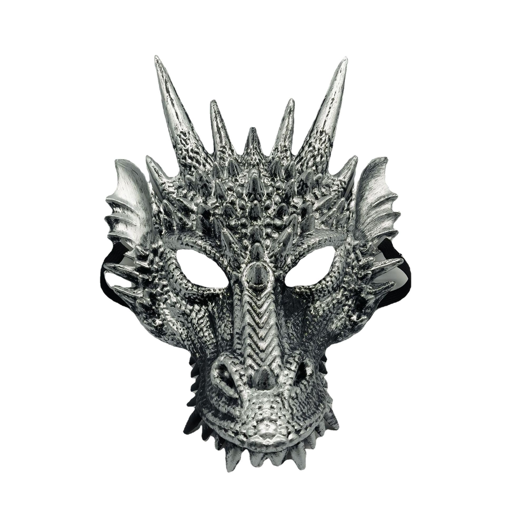Komonee Dragon Silver Mask Halloween Adult Drake Lizard Costume Party Game Unisex Fancy Dress Up GOT Outfit Dungeons Thrones