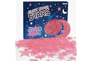 241Pcs Glow in The Dark Stars for Ceiling, 3D Glow in The Dark Star Stickers for Boys Girls Star Wall Stickers Decor Living R