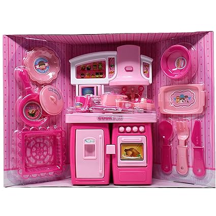 Amazon.com: Toy World Kitchen Playset realista microondas ...