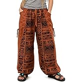 Siamrose Baggy Yoga Lounge Pants Harem Trousers Women Men with Adjustable Length 2 Big Pockets