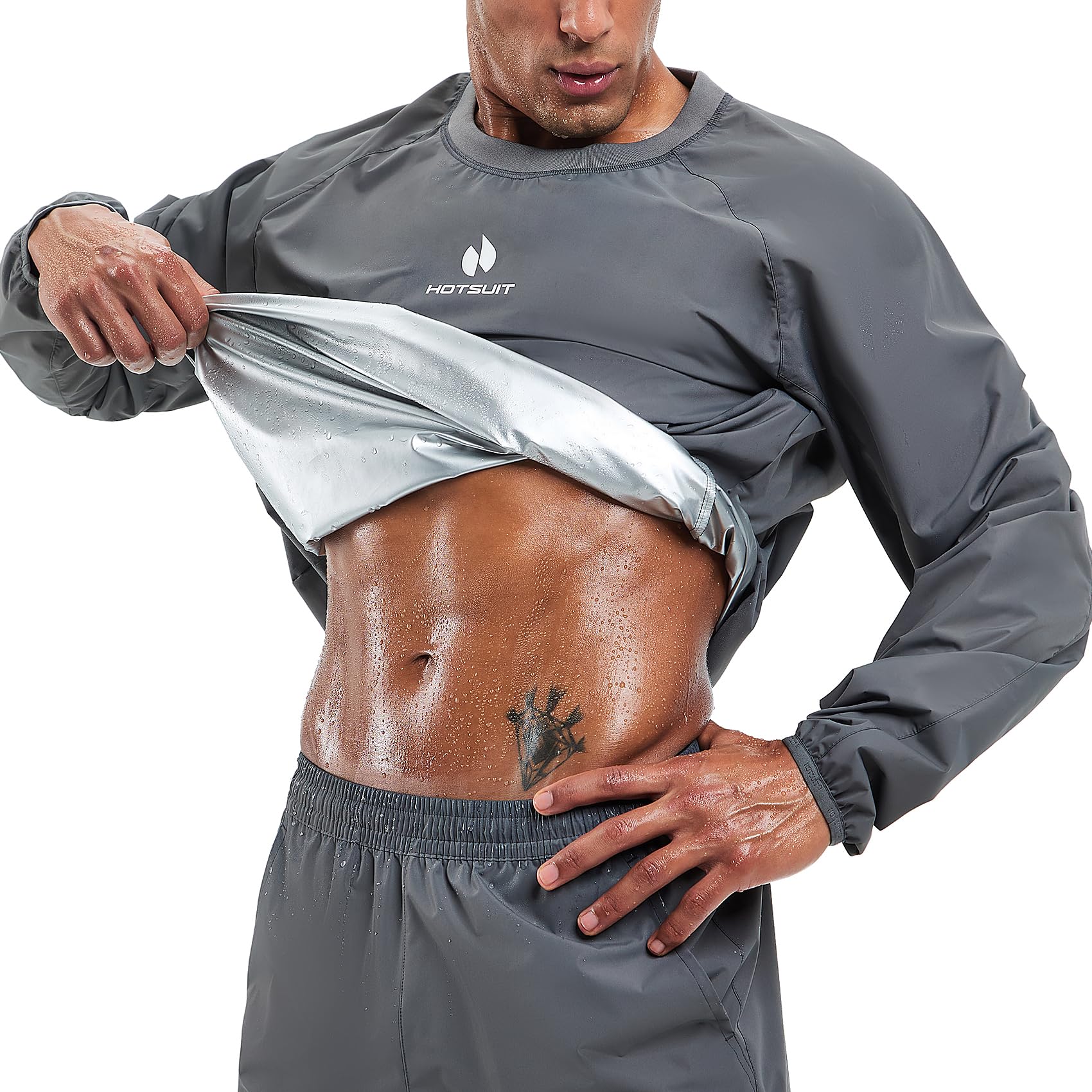 Photo 1 of HOTSUIT Men Sauna Suit Sweat Suits Durable Gym Exercise Workout Jacket