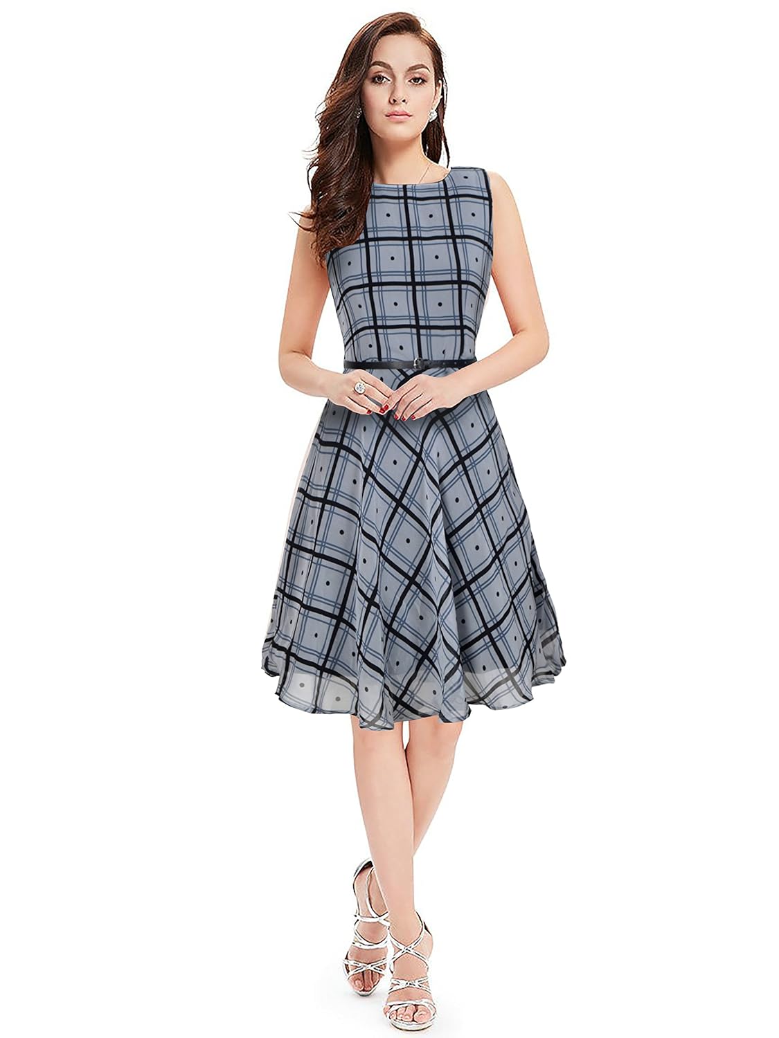 purvaja women's georgette skater dress