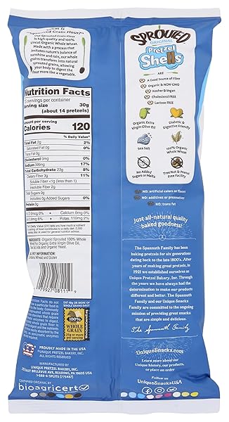 UNIQUE SHELL SPROUTED WHOLE WHEAT, 8 OZ
