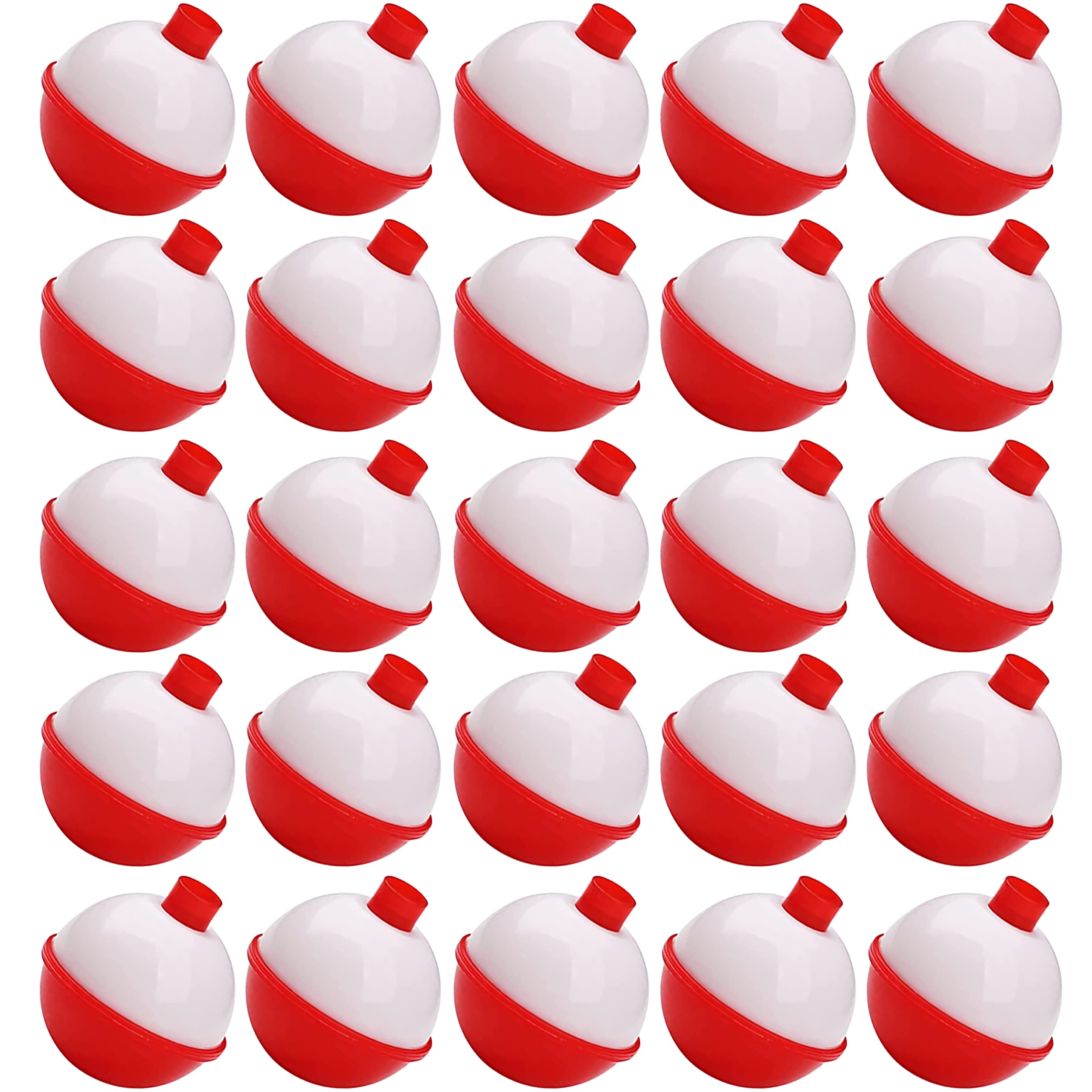 Shaddock Fishing Ã‚® 25pcs/pack 1inch Hard ABS Push Button Fishing Floats Bobbers by JL Sport