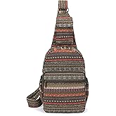 Coton Pose Women sling bag Elephant canvas large boho backpacks bohemian Crossbody Bag (green grey)