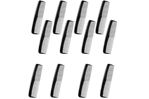 12Pcs Pocket Combs for Men and Women - Plastic Hair Combs, Black Pack for Beard, Wallet, Mustache Styling - Kids