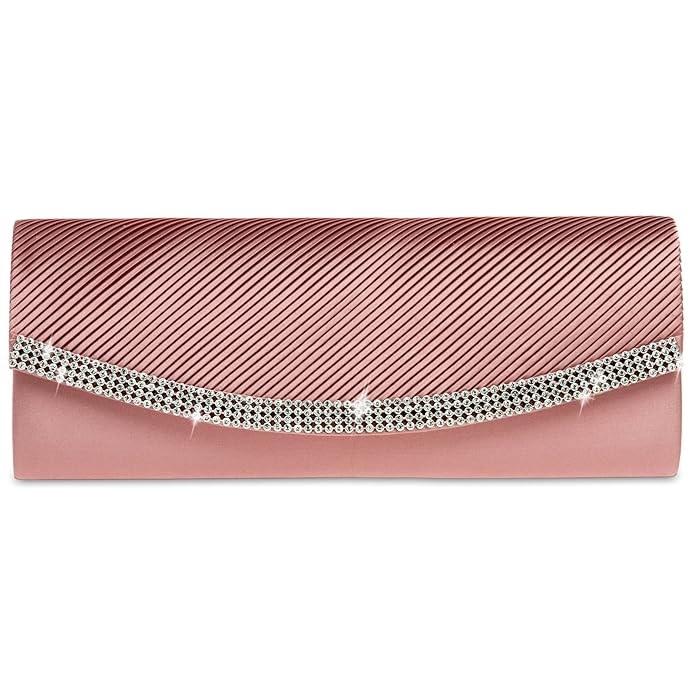 CASPAR TA291 Damen Satin Clutch