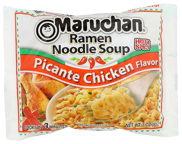 MARUCHAN RAMEN HOT & SPICY CHICKEN NOODLE SOUP 3 OZ